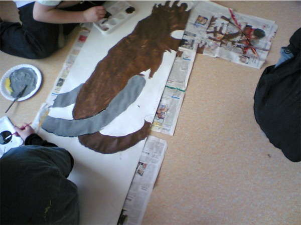 Schüler bei der Arbeit